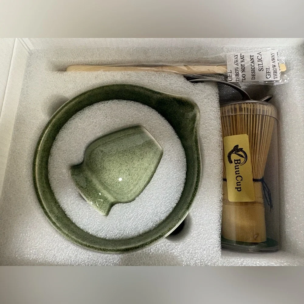 NEW 5 Pcs Jade Green Matcha Kit for Matcha Lover
